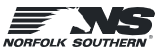 The Norfolk Southern logo.